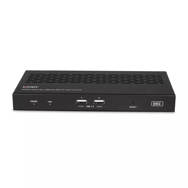 AV uztvērējs Lindy 4K30 HDMI un USB over IP sistēma - Dekodētājs