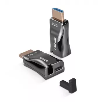 AV raidītājs un uztvērējs Lindy 300m optiskās šķiedras HDMI 4K60