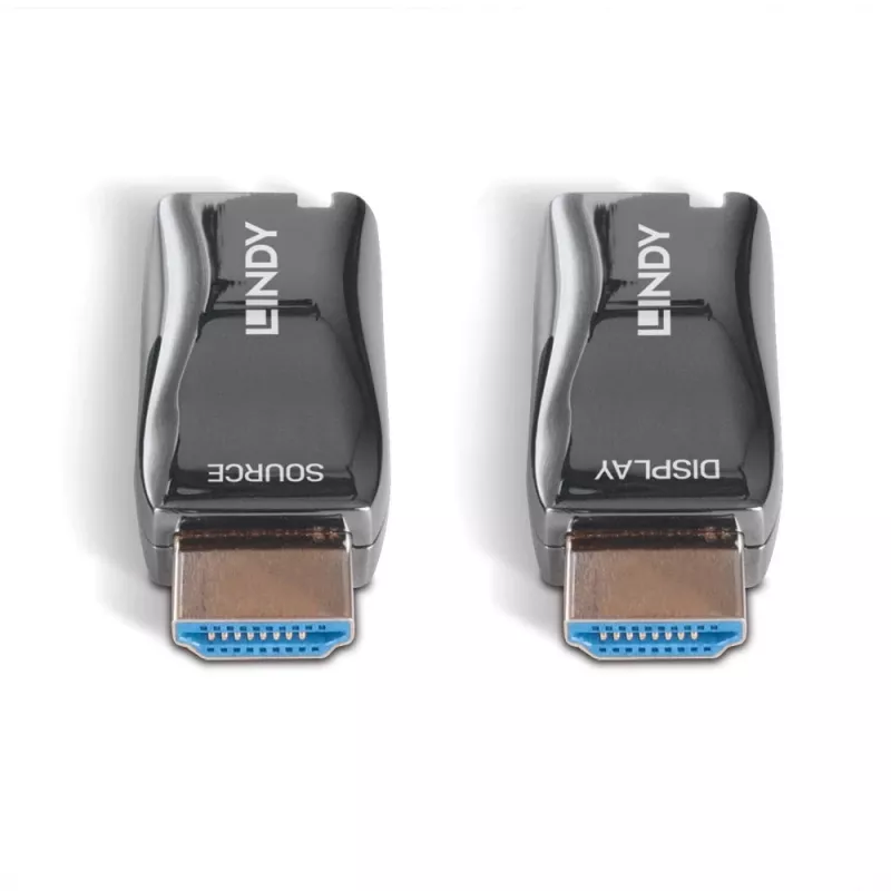 AV raidītājs un uztvērējs Lindy 300m optiskās šķiedras HDMI 4K60