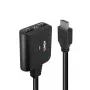 Lindy 2 Port HDMI 4K60 Splitter kabelis Melns 3840x2160