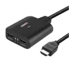 Lindy 2 Port HDMI 4K60 Splitter kabelis Melns 3840x2160