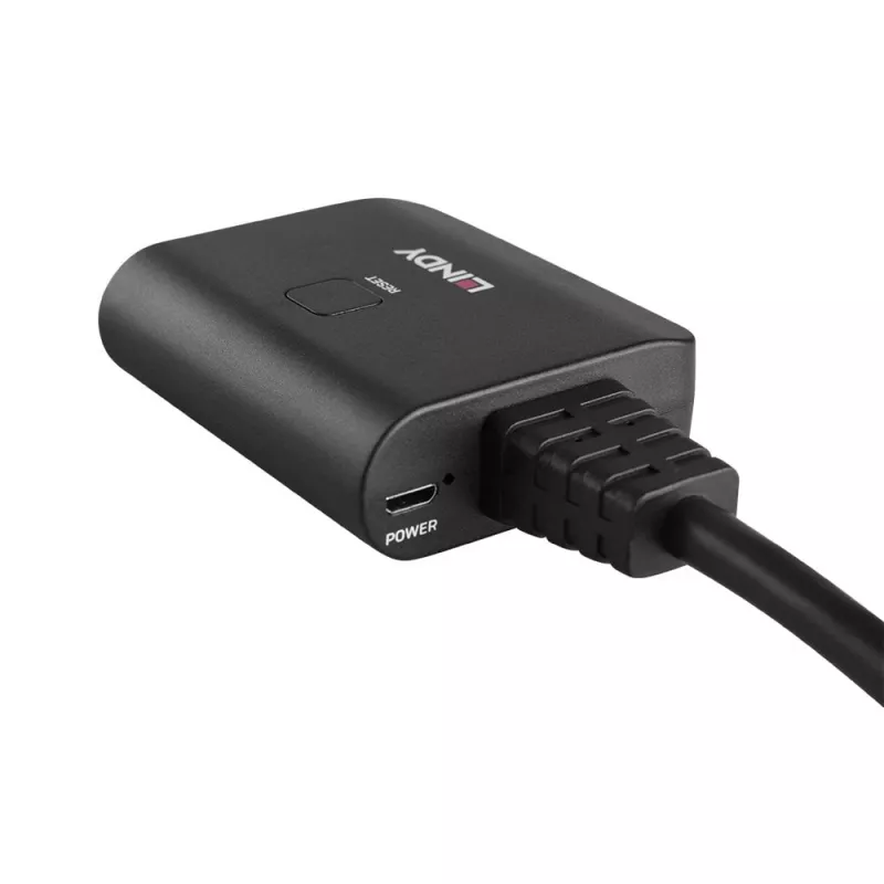 Lindy 2 Port HDMI 4K60 Splitter kabelis Melns 3840x2160