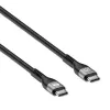 Manhattan USB-C uz USB-C kabelis 240 W 2 m vīr. uz vīr. melns 480 Mb/s