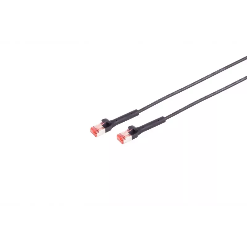 Tīkla kabelis Lanview LV-6AFTP-FLEX-ANG-01B RJ45 Cat6A 1m Melns