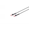 Tīkla kabelis Lanview LV-6AFTP-FLEX-ANG-03B RJ45 Cat6A 3 m Melns