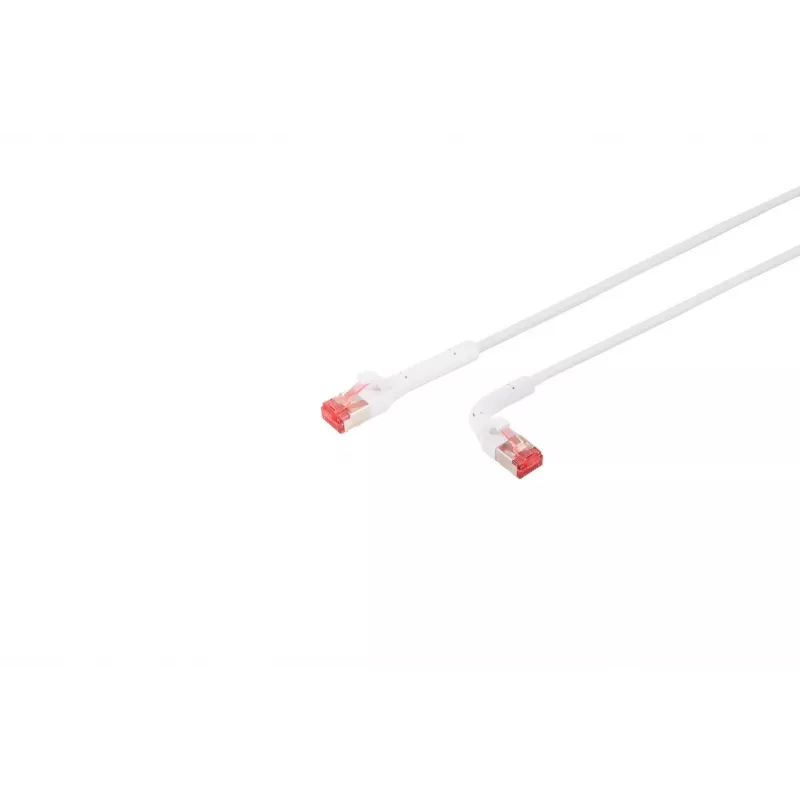 Tīkla kabelis Lanview LV-6AFTP-FLEX-ANG-01W RJ45 Cat6A 1m Balts