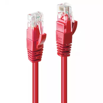 Tīkla kabelis Lindy 3m Cat.6 RJ-45 U/UTP sarkans