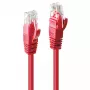 Tīkla kabelis Lindy 3m Cat.6 RJ-45 U/UTP sarkans