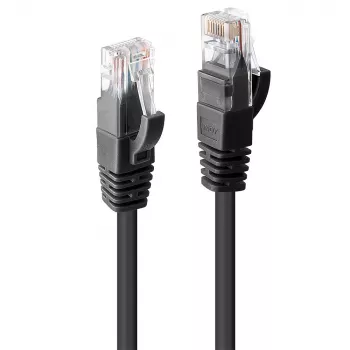 tīkla kabelis Lindy 30m Cat.6 RJ-45 U/UTP Melns