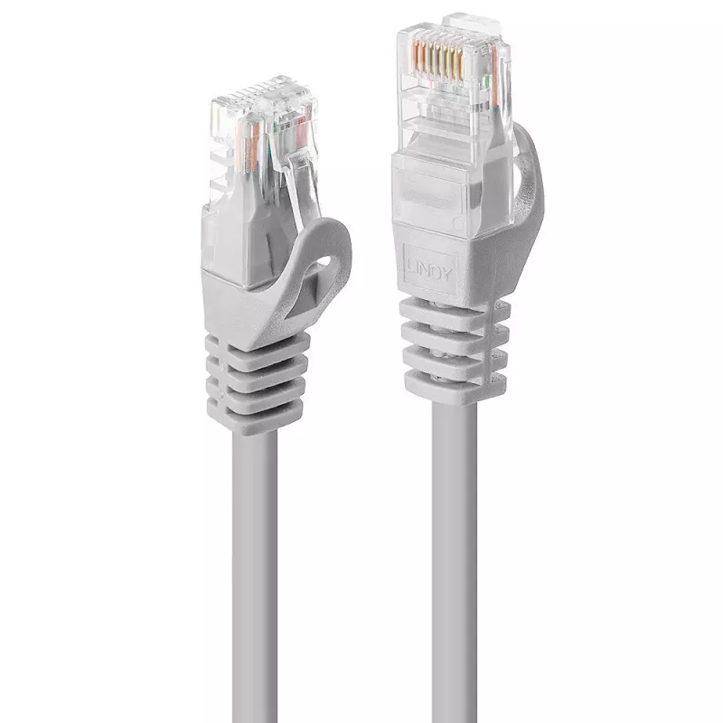 Lindy 48160 tīkla kabelis, pelēks, 0,3 m, Cat6, U/UTP (UTP)