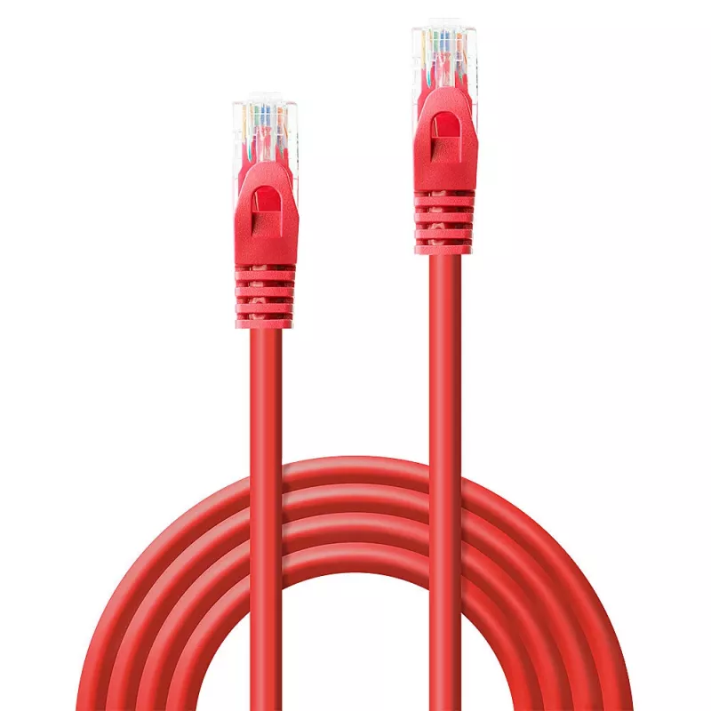 Lindy 48185 tīkla kabelis sarkans 5 m Cat6 U/UTP (UTP)