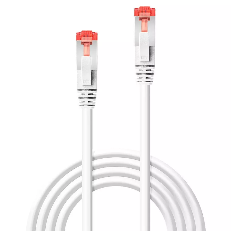 Tīkla kabelis Lindy RJ-45 Cat.6 S/FTP 10 m, balts, apzeltīti savienotāji, 10/100/1000Base-T(X)