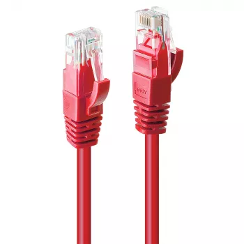 Tīkla kabelis Lindy 1m Cat.6 RJ-45 U/UTP Sarkans