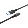 Microconnect USB3.2AC025 USB kabelis USB 3.2 Gen 2 (3.1 Gen 2) 0,25 m USB C USB A Melns