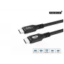 Microconnect MC-USBCC8 USB kabelis USB 3.2 Gen 2x2 8 m USB C melns