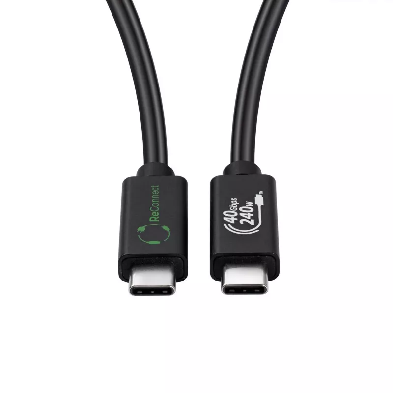 USB4 kabelis MicroConnect ReConnect ECO-USB4CC1 — USB4 datu/uzlādes kabelis (modelis ECO-USB4CC1)