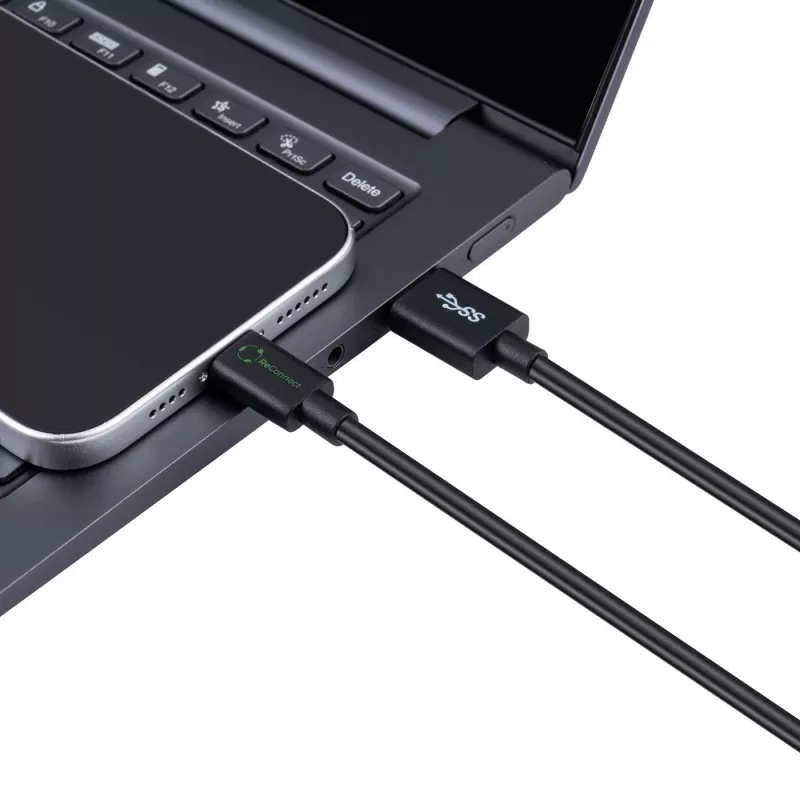 Microconnect ECO-USB3.1CA2 USB kabelis USB 3.2 Gen 1 (3.1 Gen 1) 2 m USB C melns