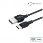 Microconnect ECO-USB3.1CCHAR1B USB kabelis USB 2.0 1 m USB A USB C Melns