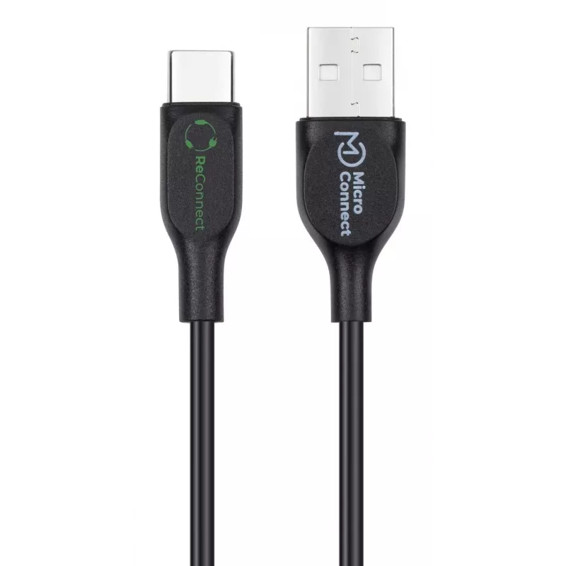 Microconnect ECO-USB3.1CCHAR3B USB kabelis USB 2.0 3 m USB A USB C Melns