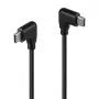 Lindy 1m USB 2.0 taisnleņķa USB-C uz taisnleņķa USB-C kabelis