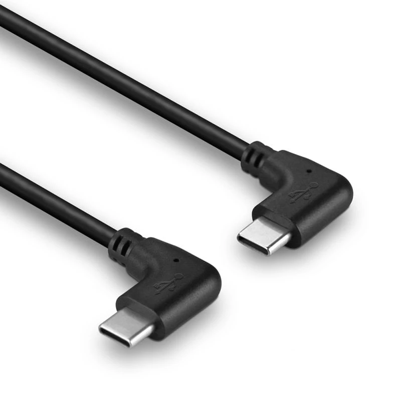 Lindy 1m USB 2.0 taisnleņķa USB-C uz taisnleņķa USB-C kabelis