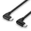 Lindy 1m USB 2.0 taisnleņķa USB-C uz taisnleņķa USB-C kabelis