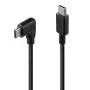 Lindy 1m USB 2.0 taisna USB-C uz taisnleņķa USB-C kabelis