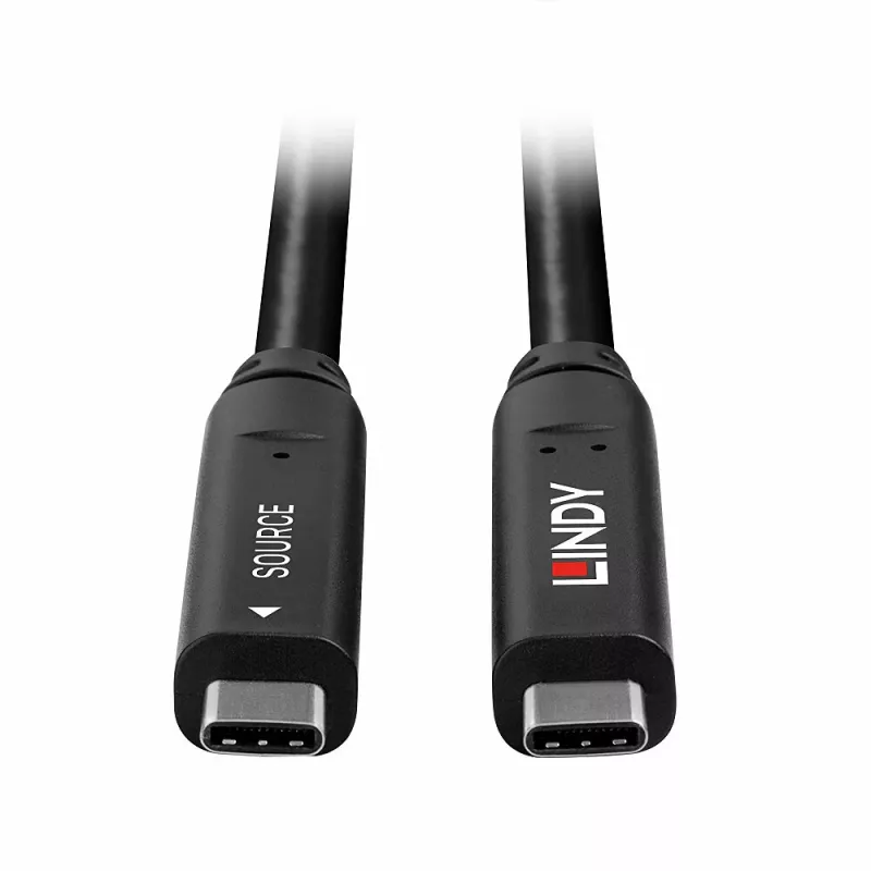 Lindy 10m USB 3.2 Gen 2 & DP 1.4 Type C hibrīdkabelis