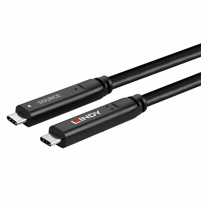 Lindy 10m USB 3.2 Gen 2 & DP 1.4 Type C hibrīdkabelis