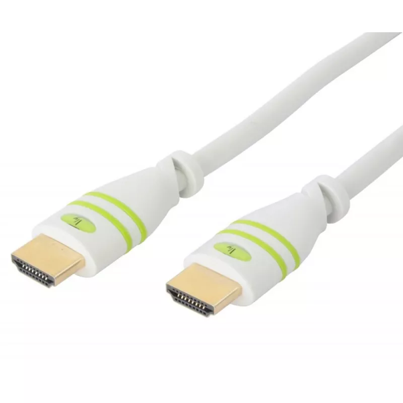 Techly 3m ātrdarbīgs HDMI kabelis ar Ethernet A/A M/M balts ICOC HDMI-4-030WH