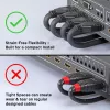 HDMI kabelis Lindy 2m 4K@60Hz, HDMI Type A vīr.–vīr., HDMI 2.1, 18 Gbit/s, zeltīti kontakti, melns