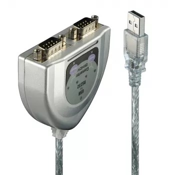 USB uz 2 portu seriālo pārveidotāju Lindy 42889