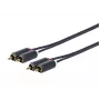 Vivolink PRORCARCA12 audio kabelis 12 m 2 x RCA melns