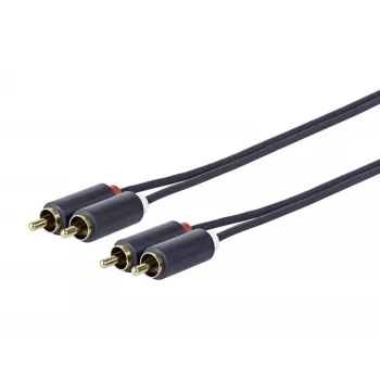 Vivolink PRORCARCA5 audio kabelis 5 m 2 x RCA melns