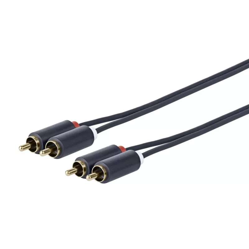 Vivolink PRORCARCA5 audio kabelis 5 m 2 x RCA melns