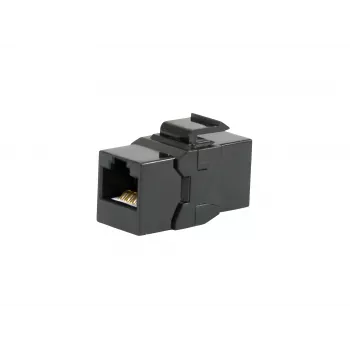 Keystone inline savienotājs EQUIP Cat.6A neekranēts, RJ-45, plakana konstrukcija, melns, 8 gab.