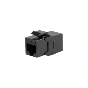 Keystone inline savienotājs EQUIP Cat.6A neekranēts, RJ-45, plakana konstrukcija, melns, 8 gab.