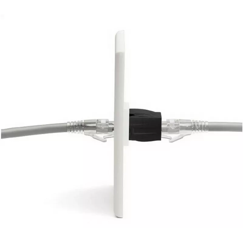 Keystone inline savienotājs EQUIP Cat.6A neekranēts, RJ-45, plakana konstrukcija, melns, 8 gab.