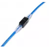 Keystone inline savienotājs EQUIP Cat.6A neekranēts, RJ-45, plakana konstrukcija, melns, 8 gab.