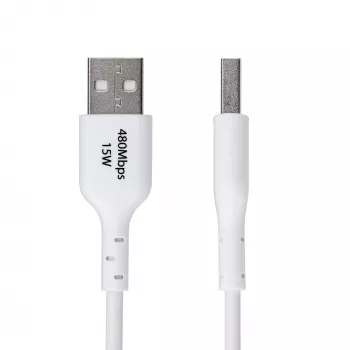 StarTech.com 1 m USB-A uz USB-C uzlādes kabelis, lādēšana un sinhronizācija, 3A, USB 2.0, TPE apvalks – balts USB uzlādes vads