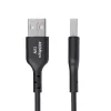 StarTech.com 1 m USB-A uz USB-C uzlādes kabelis, uzlāde un sinhronizācija, 3A, USB 2.0, TPE apvalks - melns USB uzlādes vads