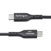 StarTech.com 1 m USB-A uz USB-C uzlādes kabelis, uzlāde un sinhronizācija, 3A, USB 2.0, TPE apvalks - melns USB uzlādes vads