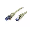 Tīkla kabelis VALUE 21.99.0859 RJ-45 Cat6a 0,15 m Pelēks