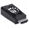 Manhattan HDMI uz VGA (ar audio) pārveidotājs, 1080p, vīrišķais uz sievišķo, mikro-USB strāvas ieejas ports papildu strāvai, ja nepieciešams, melns, trīs gadu garantija