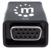Manhattan HDMI uz VGA (ar audio) pārveidotājs, 1080p, vīrišķais uz sievišķo, mikro-USB strāvas ieejas ports papildu strāvai, ja nepieciešams, melns, trīs gadu garantija