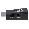 Manhattan HDMI uz VGA (ar audio) pārveidotājs, 1080p, vīrišķais uz sievišķo, mikro-USB strāvas ieejas ports papildu strāvai, ja nepieciešams, melns, trīs gadu garantija