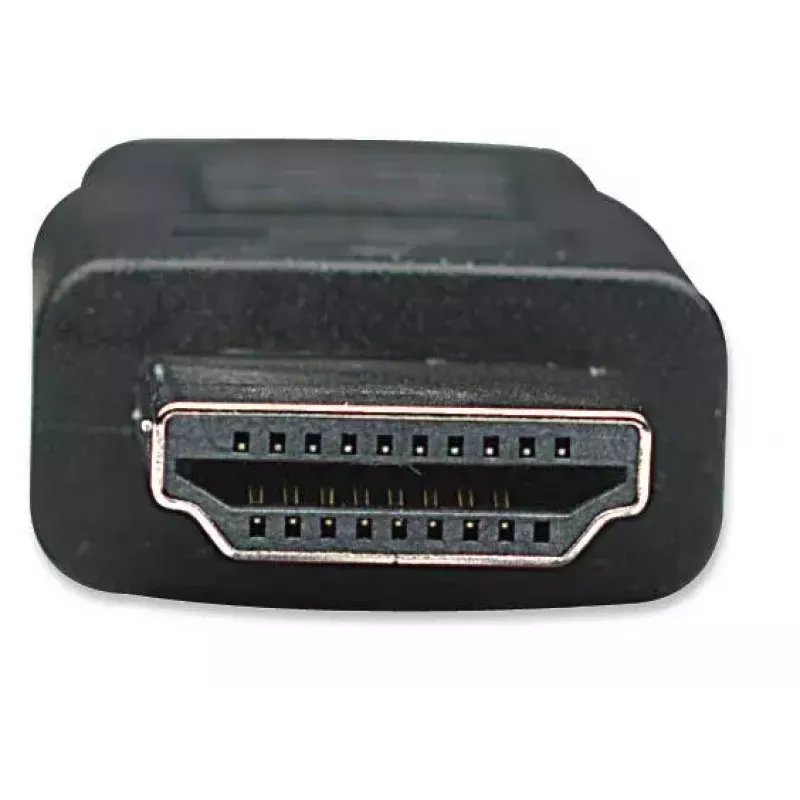 Manhattan HDMI uz DVI-D 24+1 kabelis, 1 m, vīrišķais-vīrišķais, melns, duālā saite, saderīgs ar DVD-D, mūža garantija, ekvivalents HDDVIMM1M