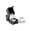 Equip Cat.6A neekranēts Keystone savienotājs bez instrumentiem, RJ-45, LSA, melns