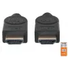 HDMI kabelis ar Ethernet Manhattan HDMM1MP 1m vīr. pret vīr. melns