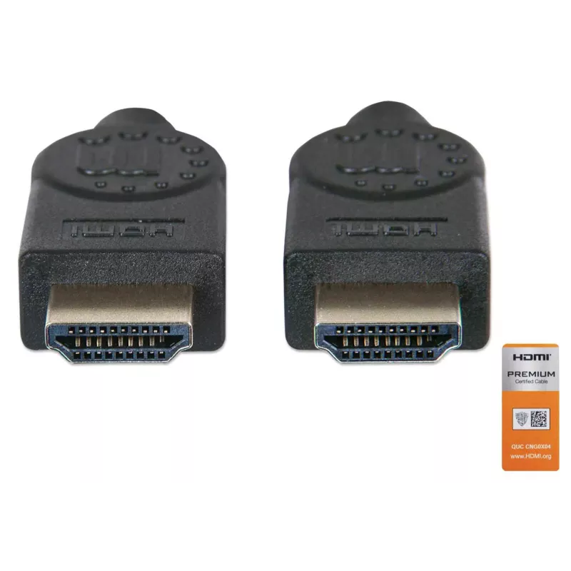 HDMI vīriešu-vīriešu kabelis Manhattan HDMM2MP 1,8 m melns